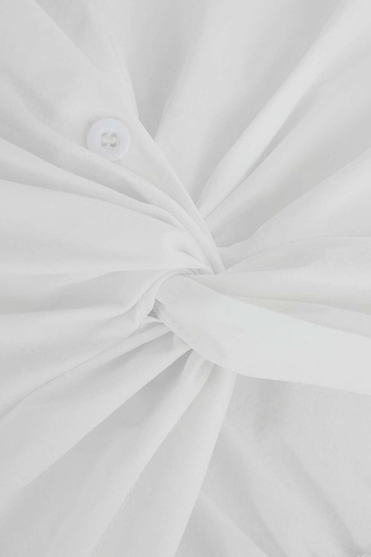 Viridis - Moderne Twist Stijl Dames Cropped Shirt