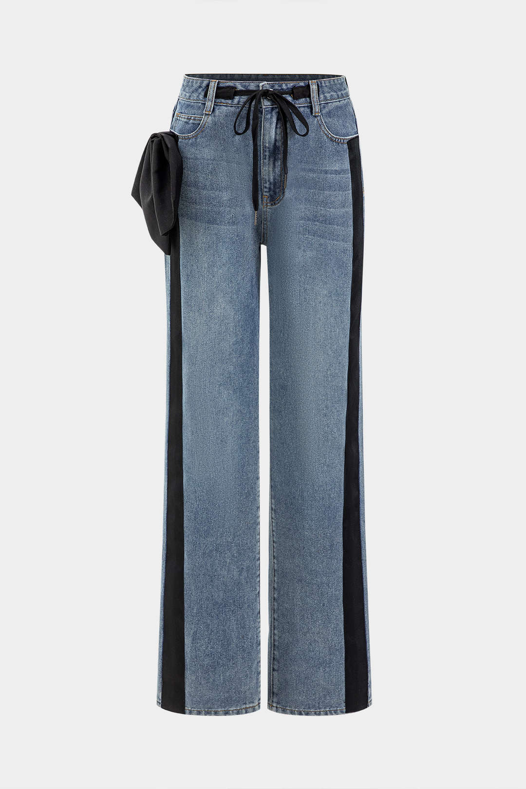 Vlinderstrik Patchwork Pocket Jeans