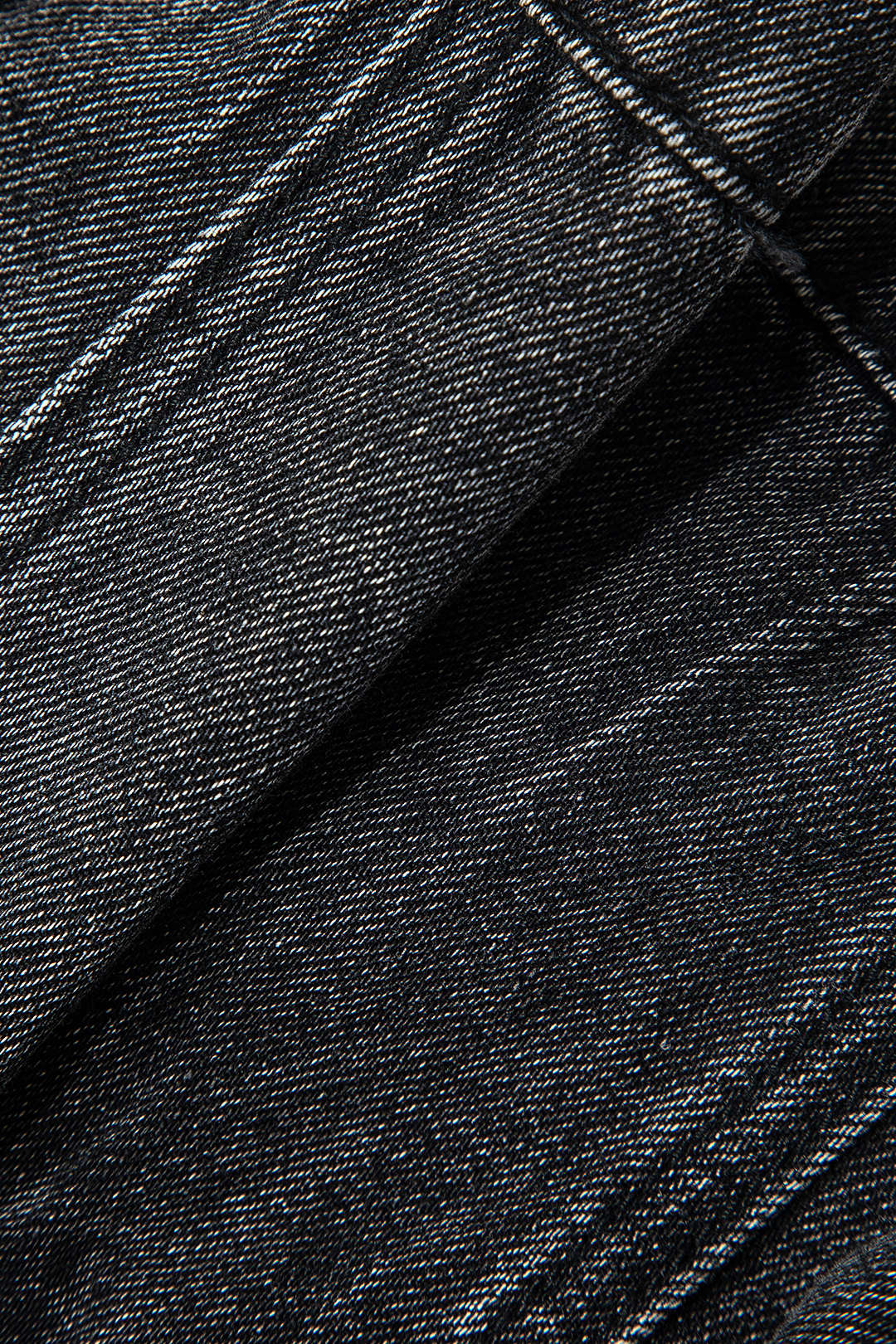 Asymmetrische Denim Tube Top