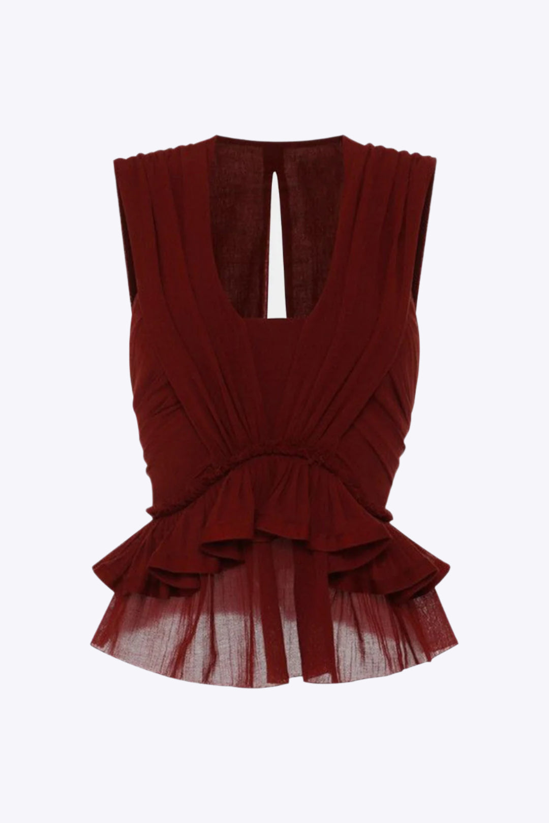 Aveline - Stijlvol Gerimpeld Ruffles Dames Korte Mouwen Shirt