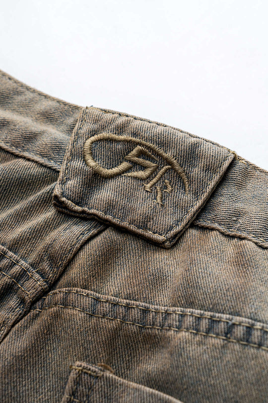 Vuil Denim Wijde Pijp Barrel Jeans