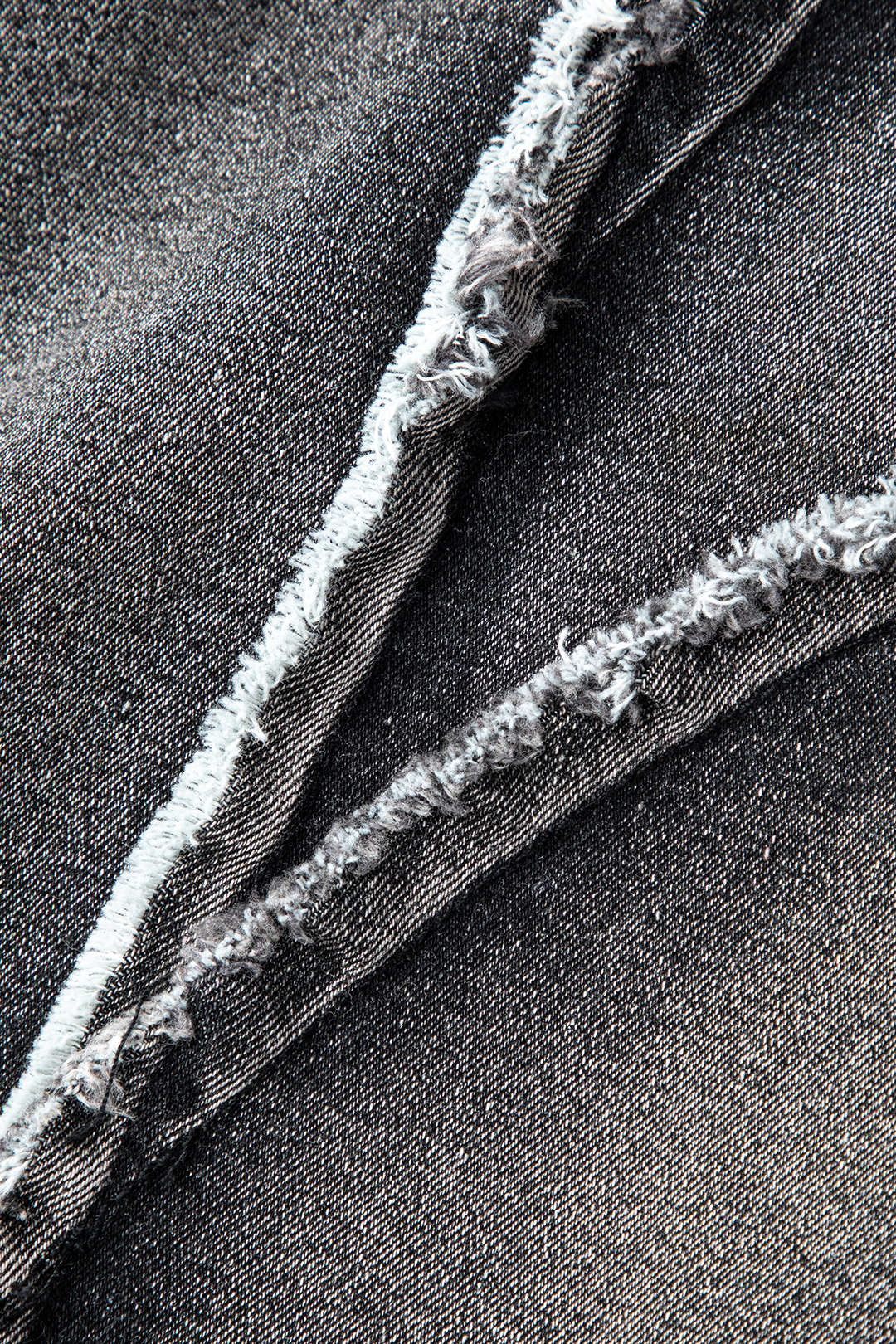 Asymmetrische Franje Denim Mini Jurk