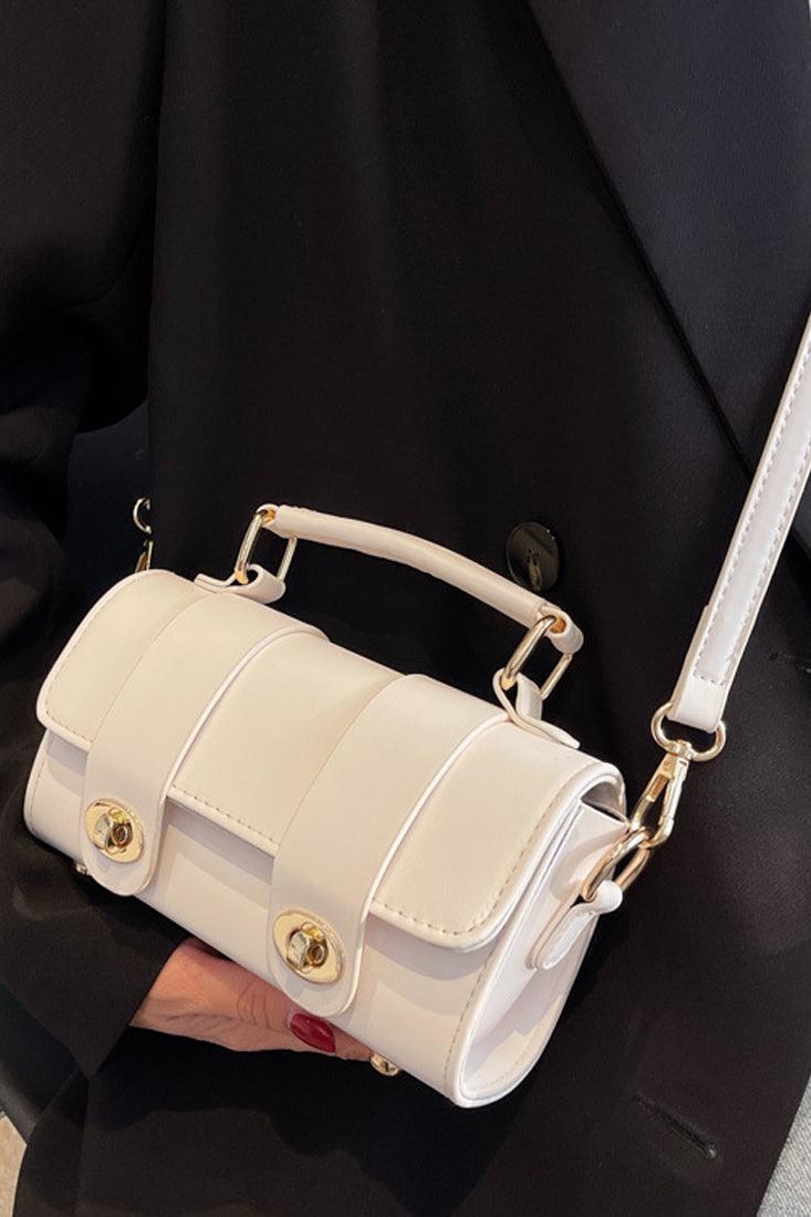 Beige Gouden Crossbody Mini Handtas