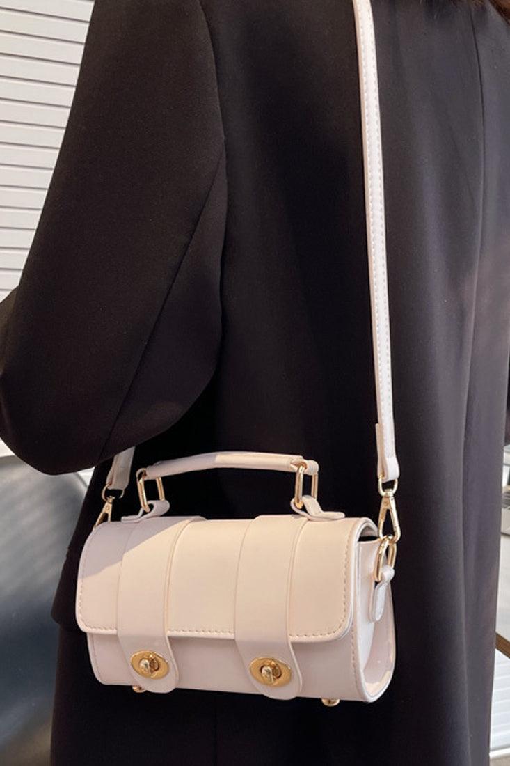 Beige Gouden Crossbody Mini Handtas