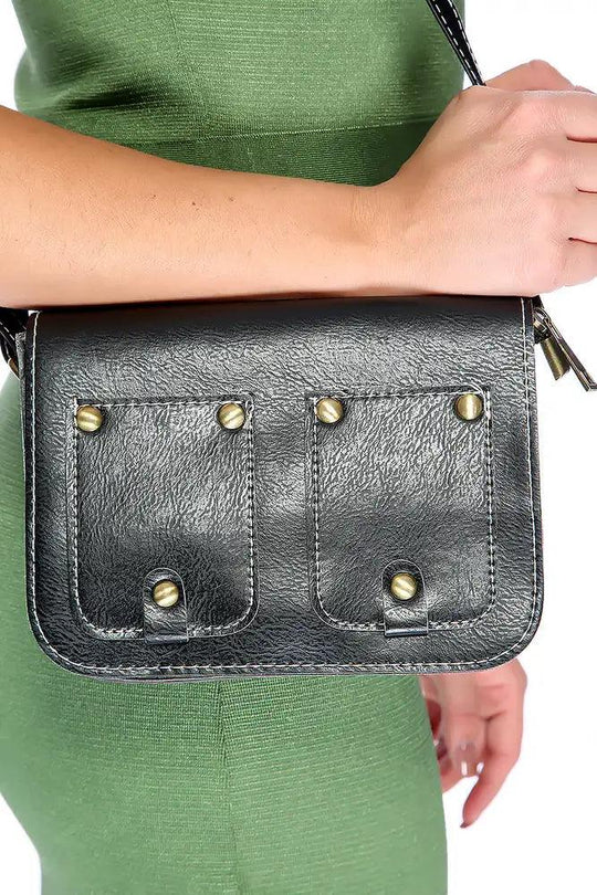 Zwarte Verstelbare Schouderband Handtas – Praktisch en Minimalistisch