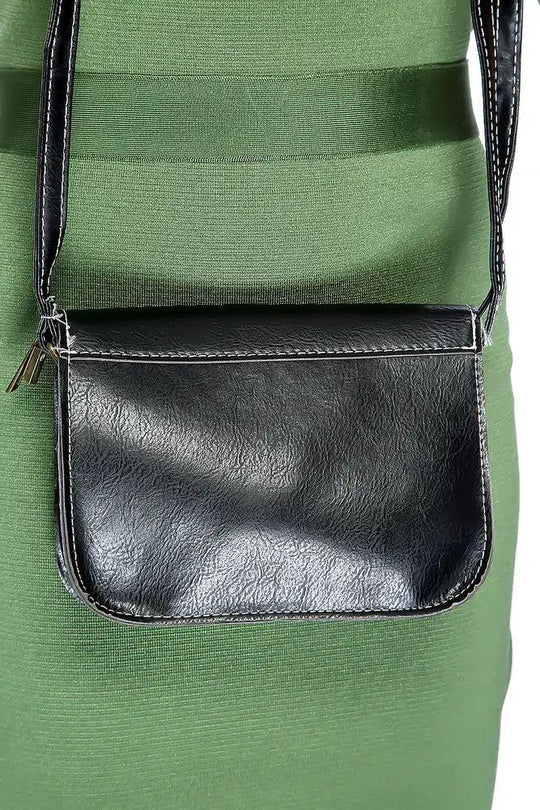 Zwarte Verstelbare Schouderband Handtas – Praktisch en Minimalistisch