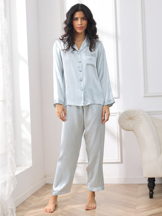 Alarice - Elegante Knop-Up Dames Pyjama Set