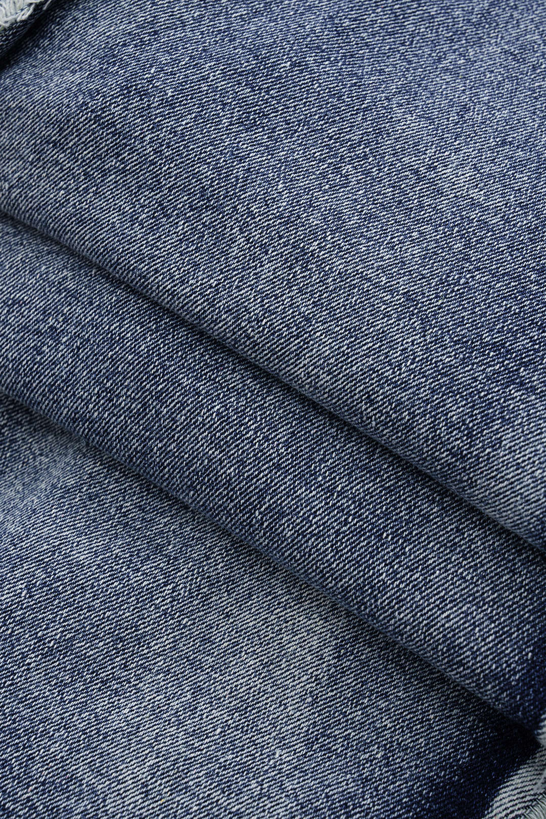 Asymmetrische Franje Denim Mini Jurk