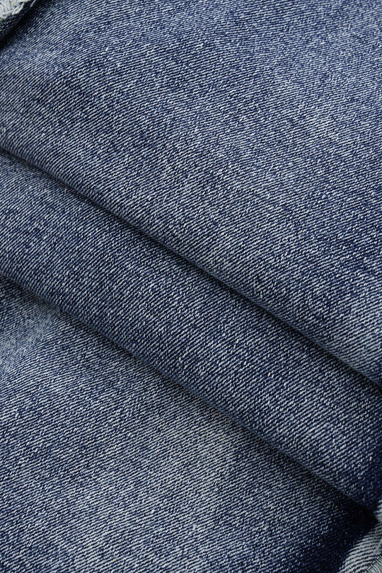 Asymmetrische Franje Denim Mini Jurk