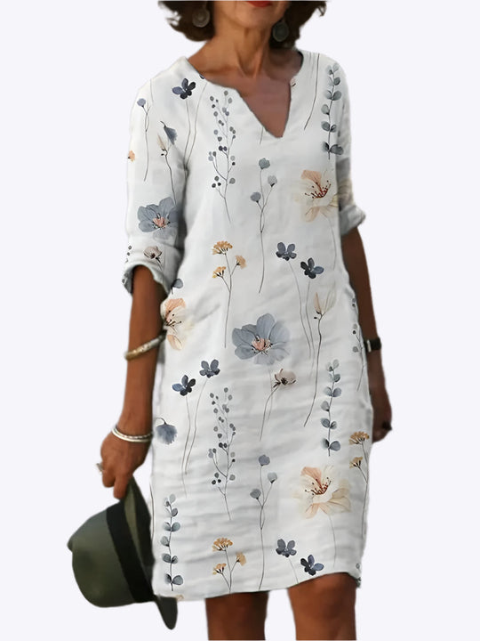 Audrey - Elegante Bloemenluchtige Zomerjurk voor Vrouwen