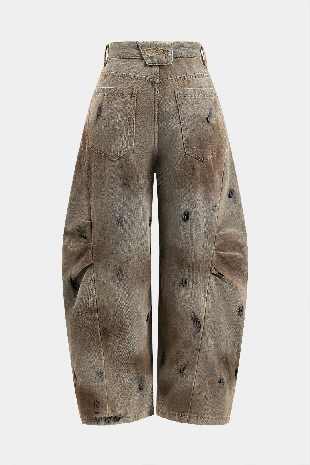 Vuil Denim Wijde Pijp Barrel Jeans