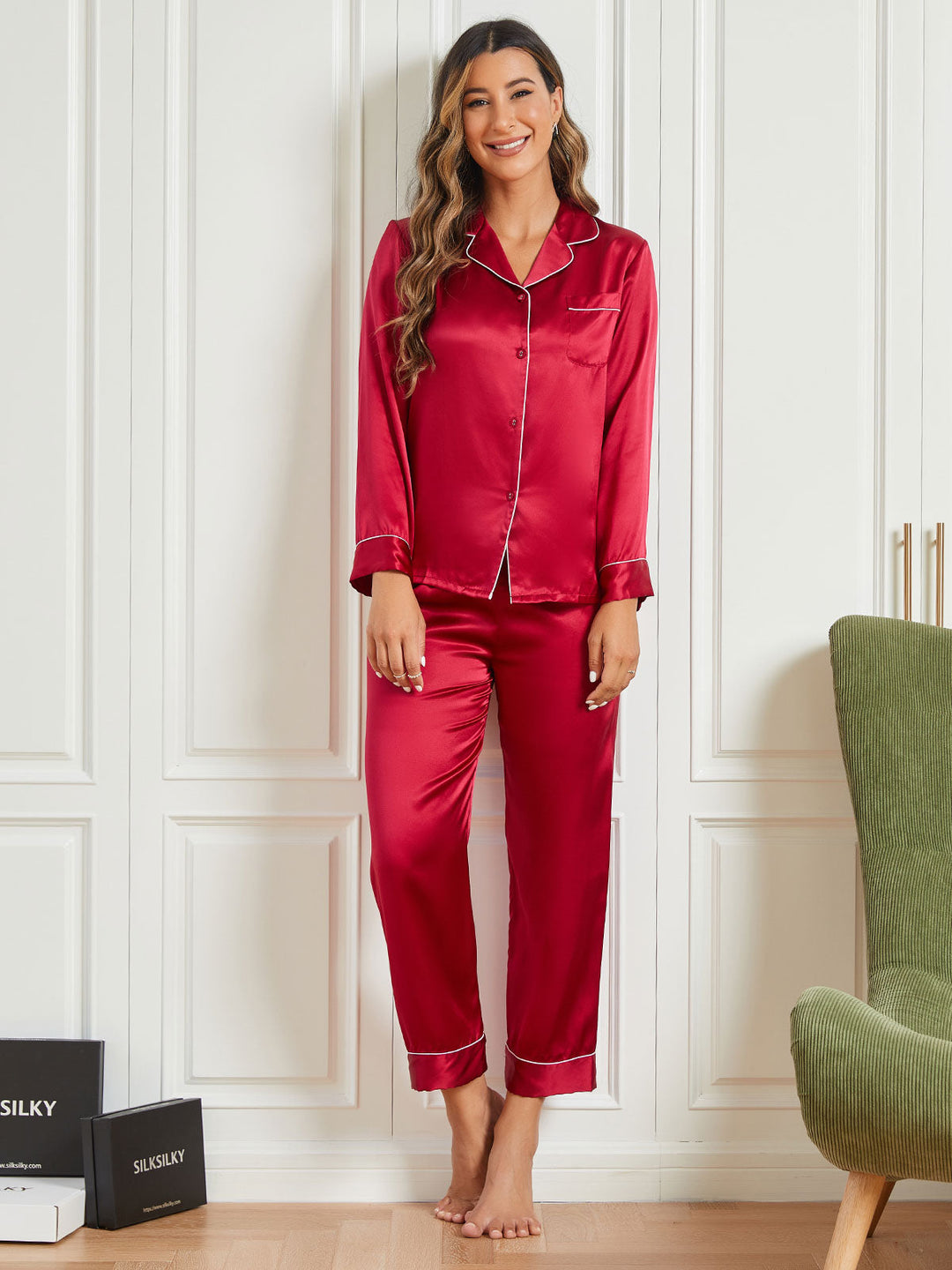 Audrina - Premium Morus Relaxatie Dames Pyjama Set