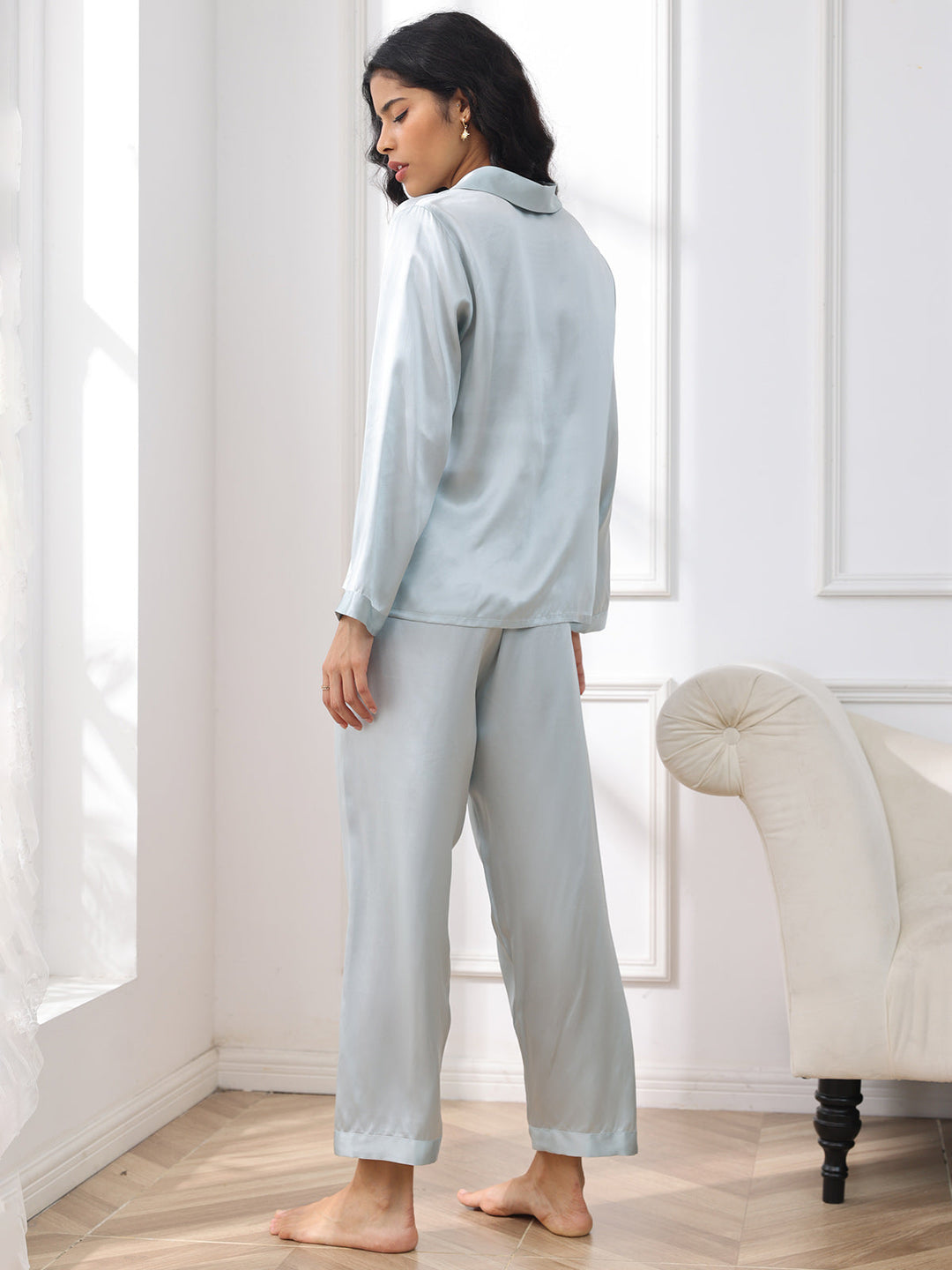 Alarice - Elegante Knop-Up Dames Pyjama Set