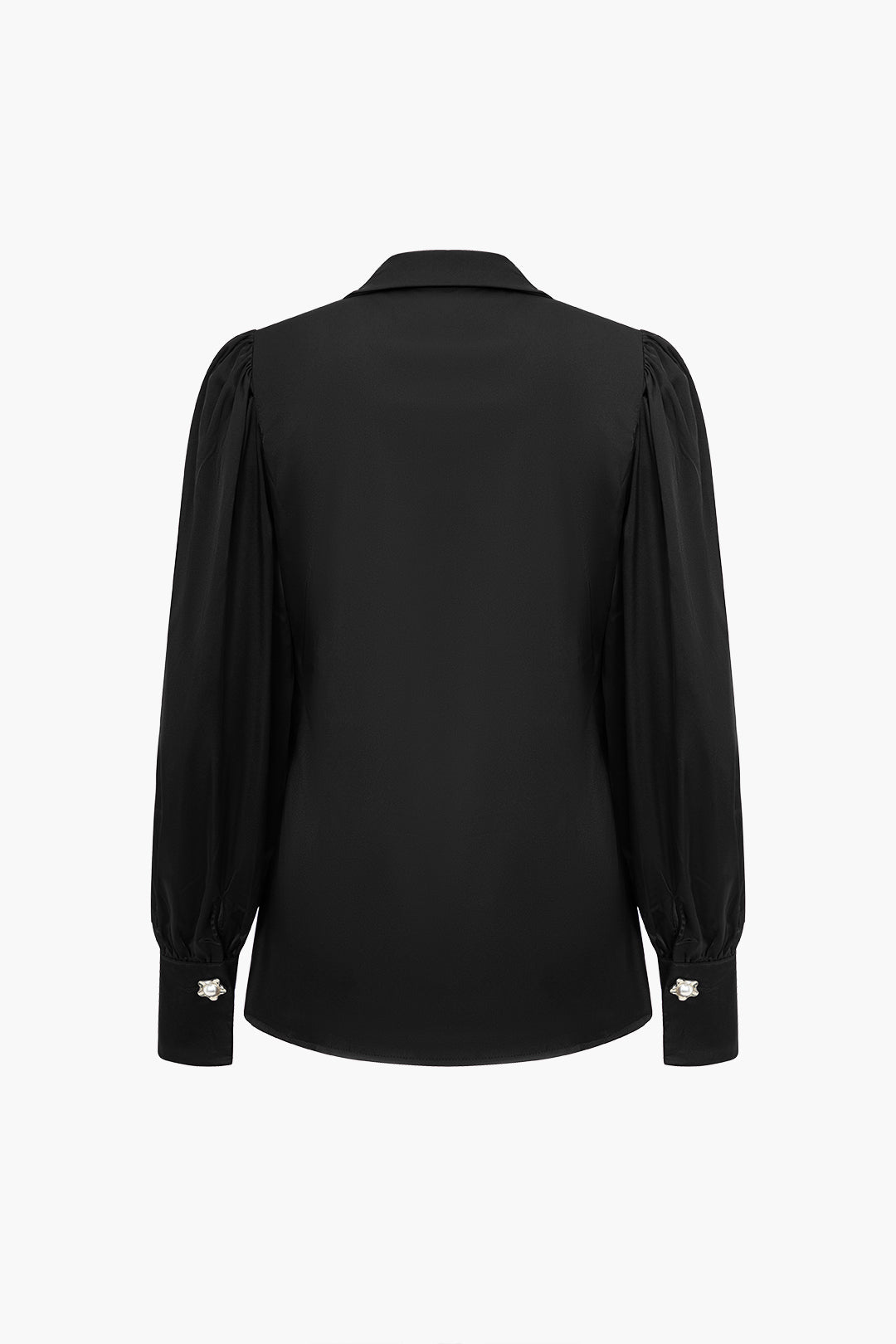 Yolanda - Glad Satijnen Comfort Vrouwen Langemouw Shirt