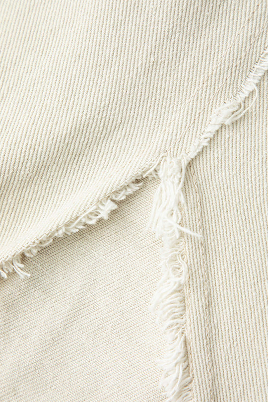 Asymmetrische Wrap Versleten Maxi Rok