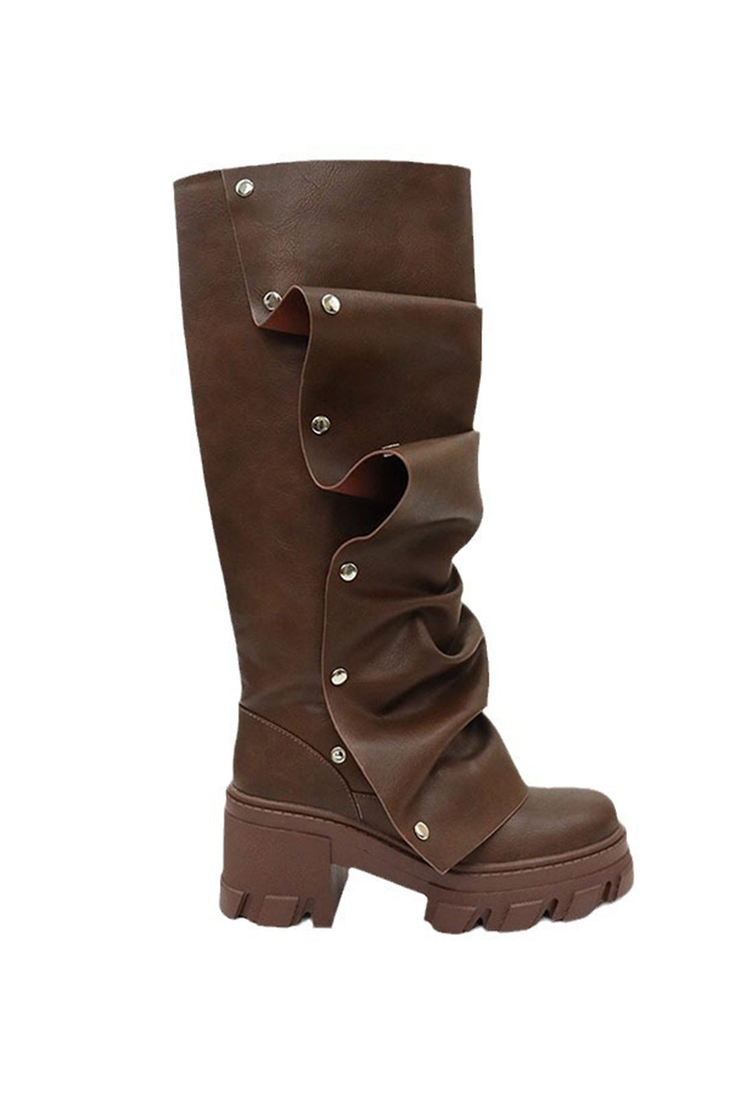 Astra - Elegante Ronde Neus Afwerking Dames Kniehoge Laarzen