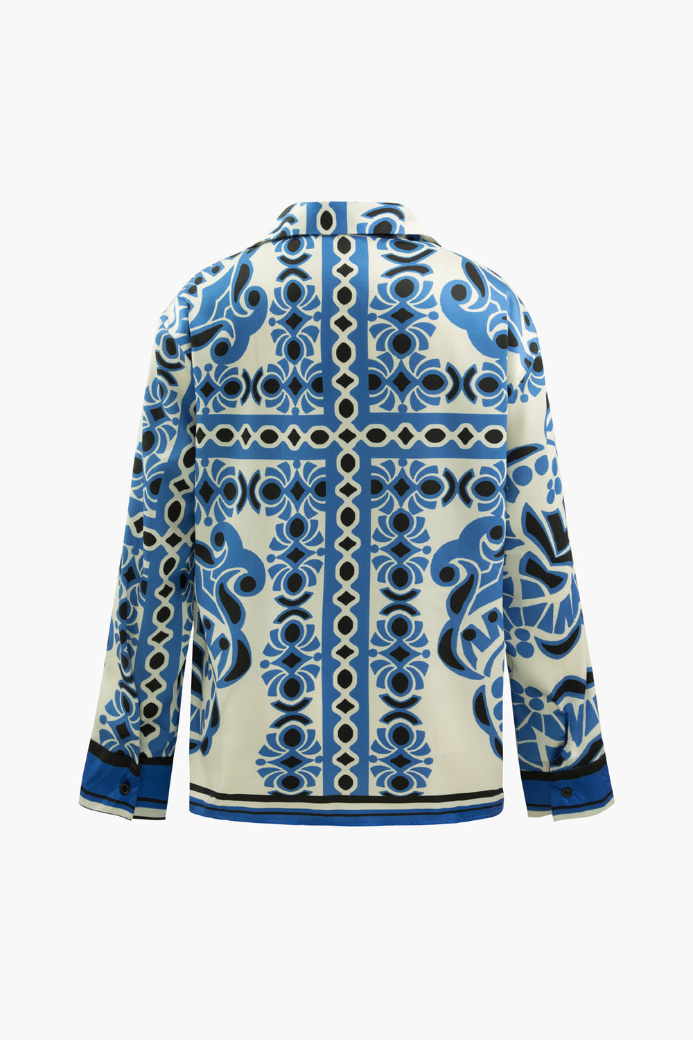 Whitney - Uniek Gedrukt Pocket Dames Langs Mouw Shirt