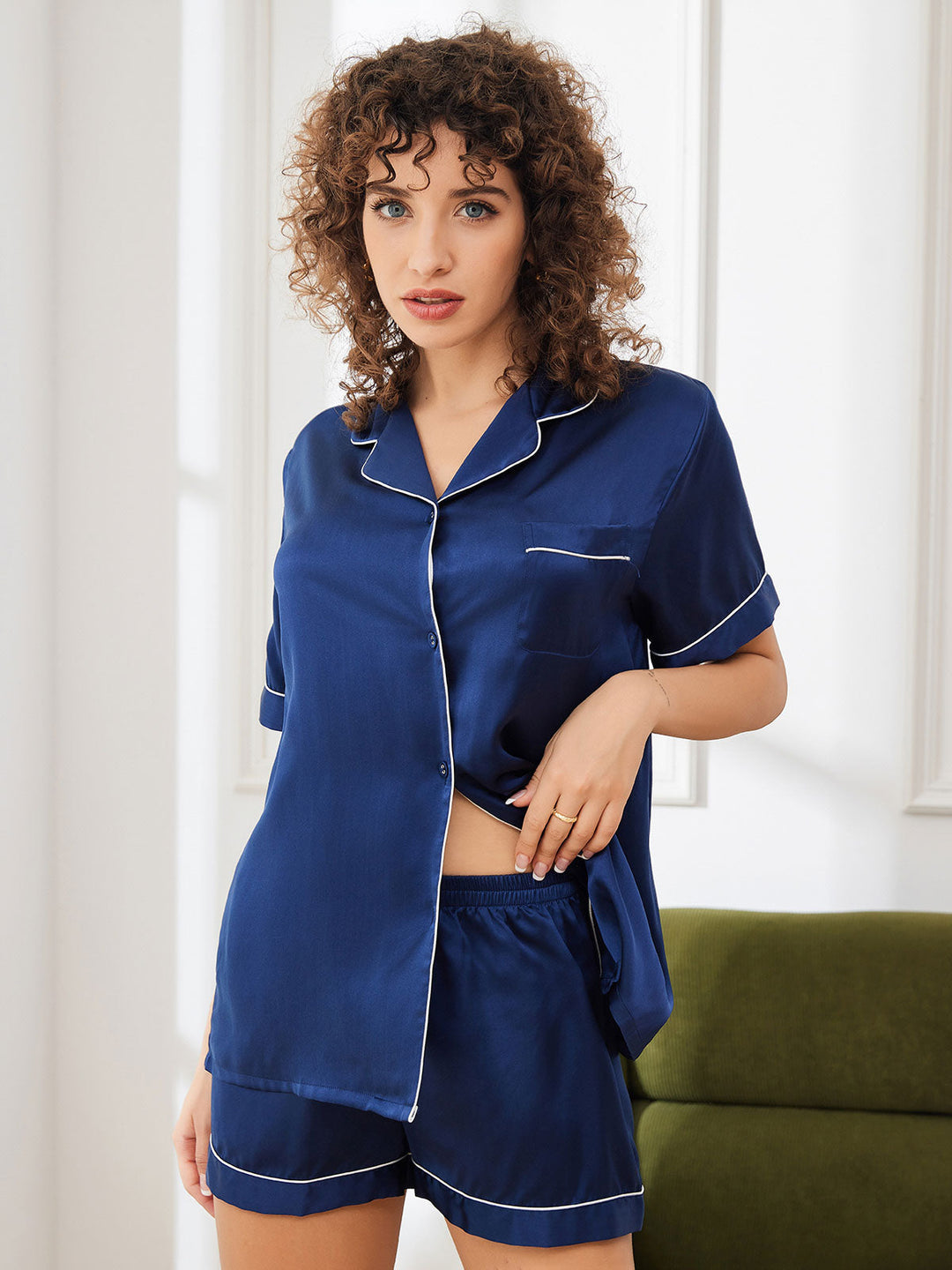 Anastasie - Elegante Nacht Comfort Dames Pyjama Korte Set