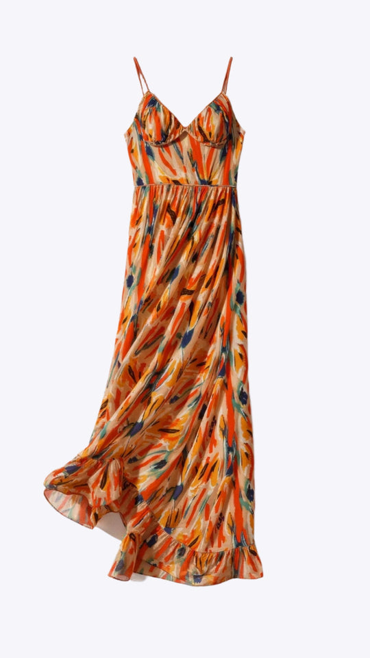 Asmita - Lichtgewicht Lente Bloemen Jurk voor Vrouwen