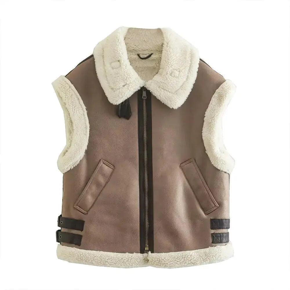 Anya - Gezellige Lamswol Vintage Design Dames Top