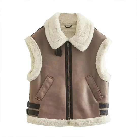 Anya - Gezellige Lamswol Vintage Design Dames Top