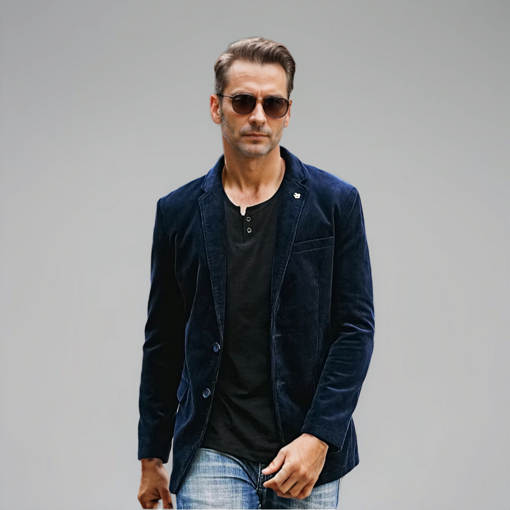 Austin | Cord-Blazer voor Heren – Klassieke Elegantie in Bruin