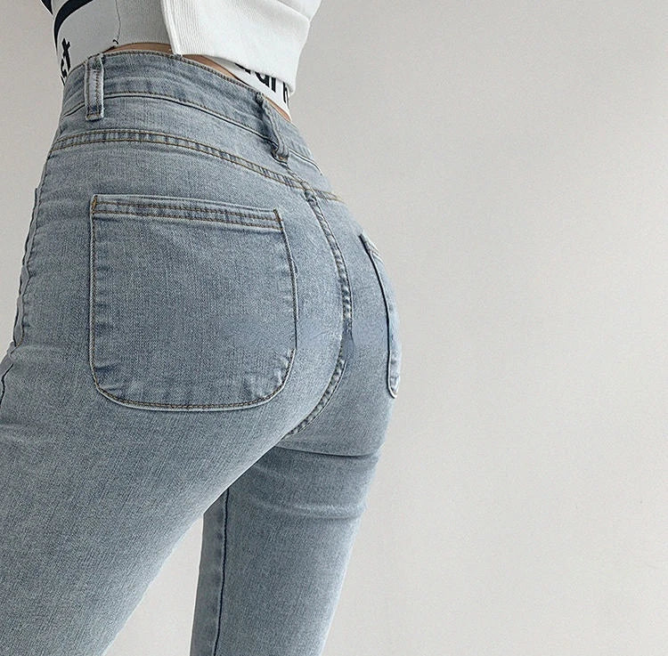 Vintage Flare Damesjeans met Subtiele Slijtage