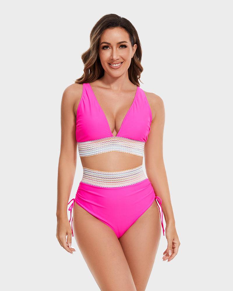 Beatrix - Elegante Hoge Taille Dames Bikini Set