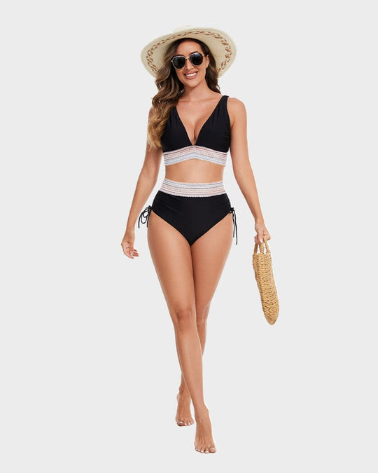 Beatrix - Elegante Hoge Taille Dames Bikini Set