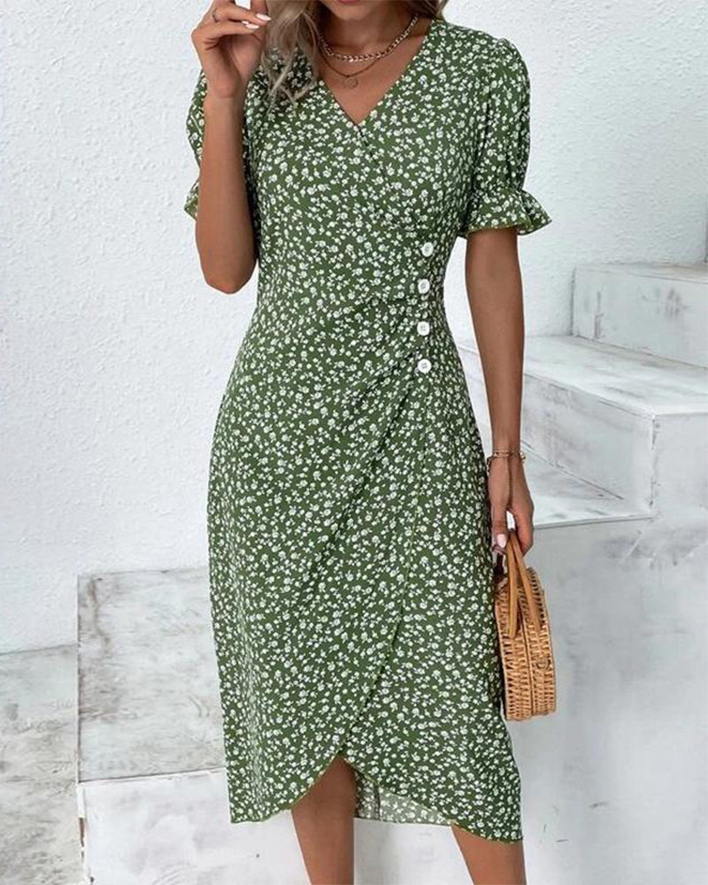 Billie Midi Jurk met Lange Mouwen – Tijdloos, Chic en Comfortabel