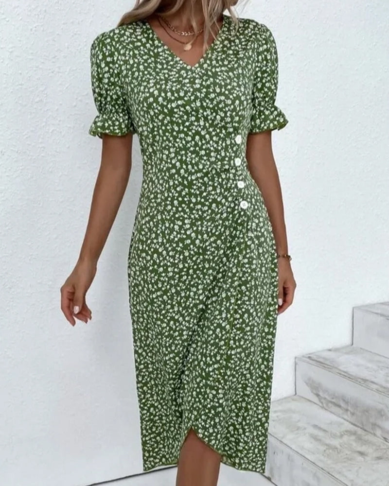 Billie Midi Jurk met Lange Mouwen – Tijdloos, Chic en Comfortabel