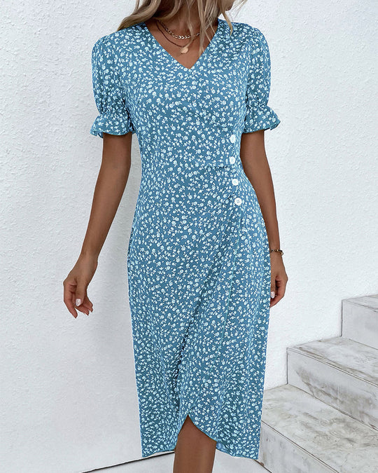 Billie Midi Jurk met Lange Mouwen – Tijdloos, Chic en Comfortabel