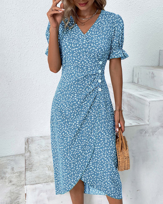Billie Midi Jurk met Lange Mouwen – Tijdloos, Chic en Comfortabel
