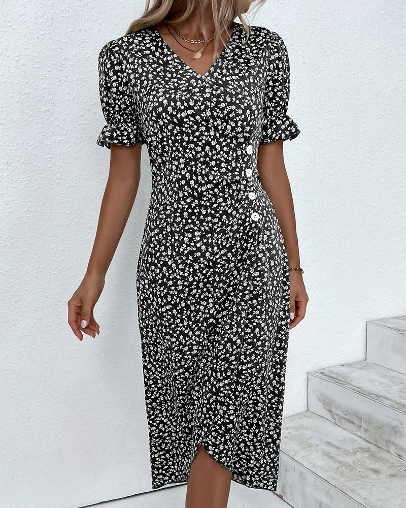 Billie Midi Jurk met Lange Mouwen – Tijdloos, Chic en Comfortabel