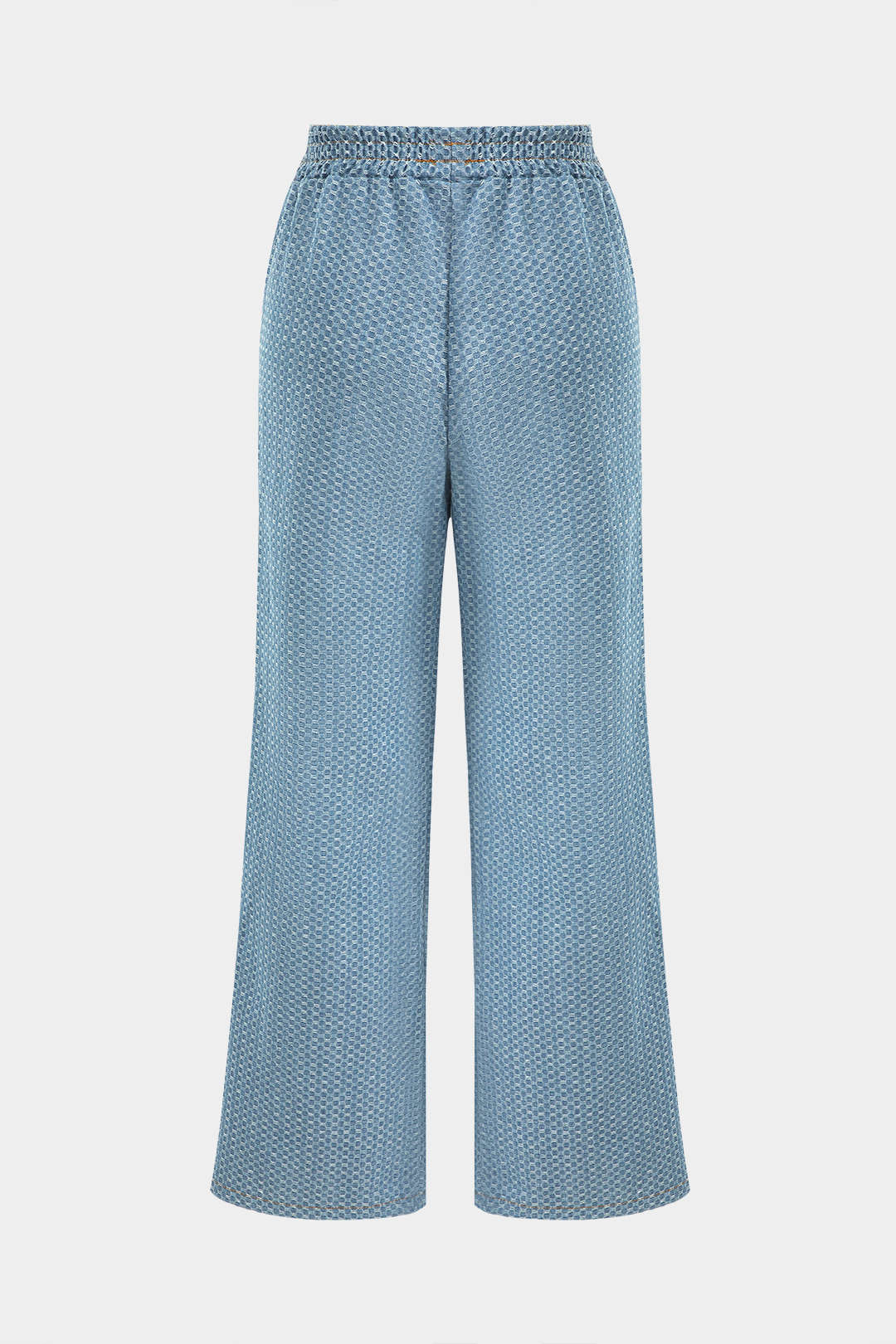 Denim Lange Mouwen Trekkoord Top En Jeans Set