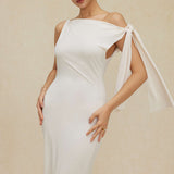Asymmetrische Twist Knoop Zeemeermin Maxi Jurk