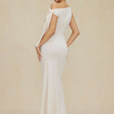 Asymmetrische Twist Knoop Zeemeermin Maxi Jurk