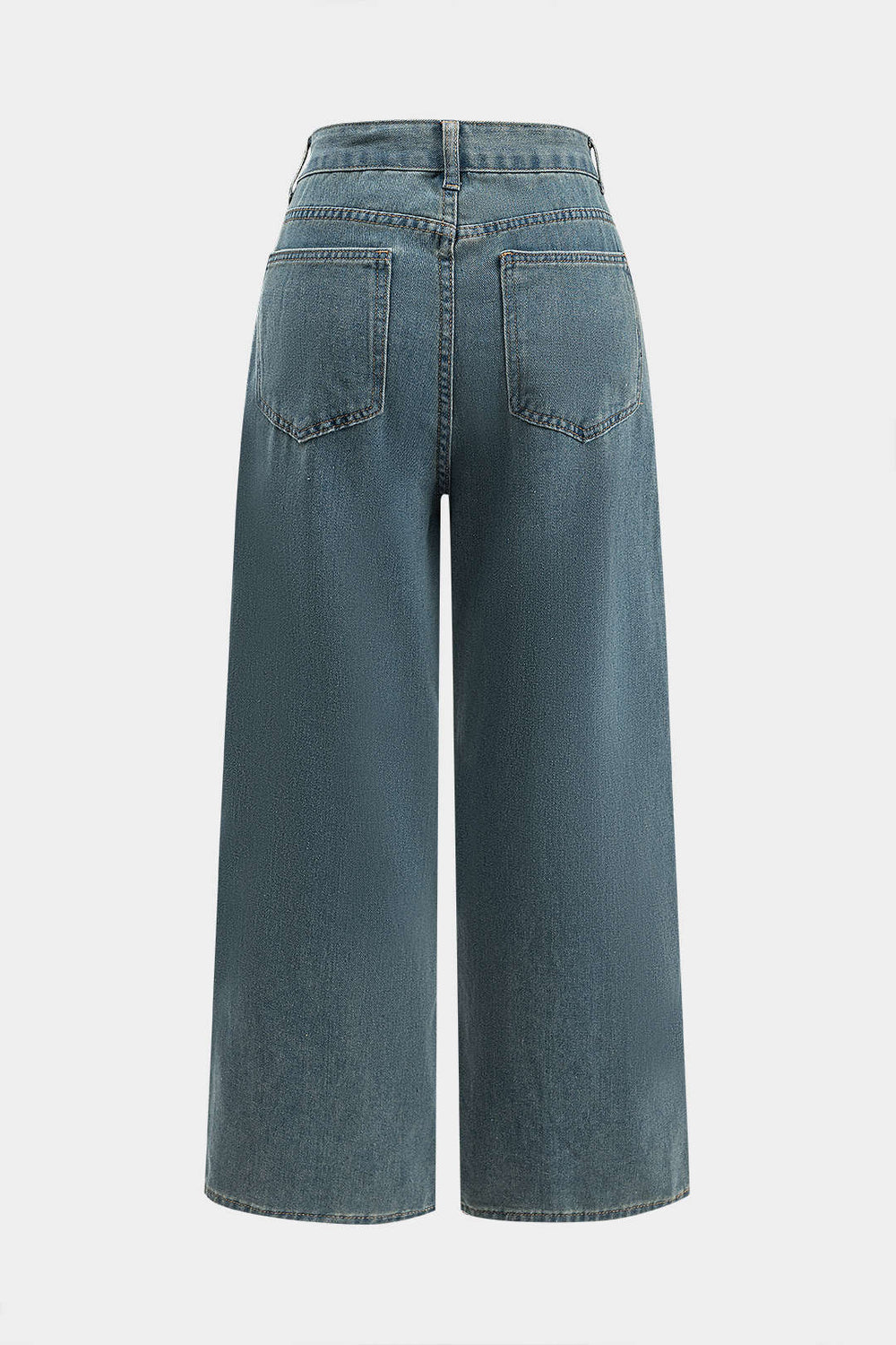 Kleurblok Wijde Pijpen Jeans