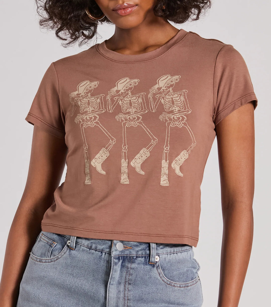 Totaal Killin' It Skelet Rodeo Graphic Tee