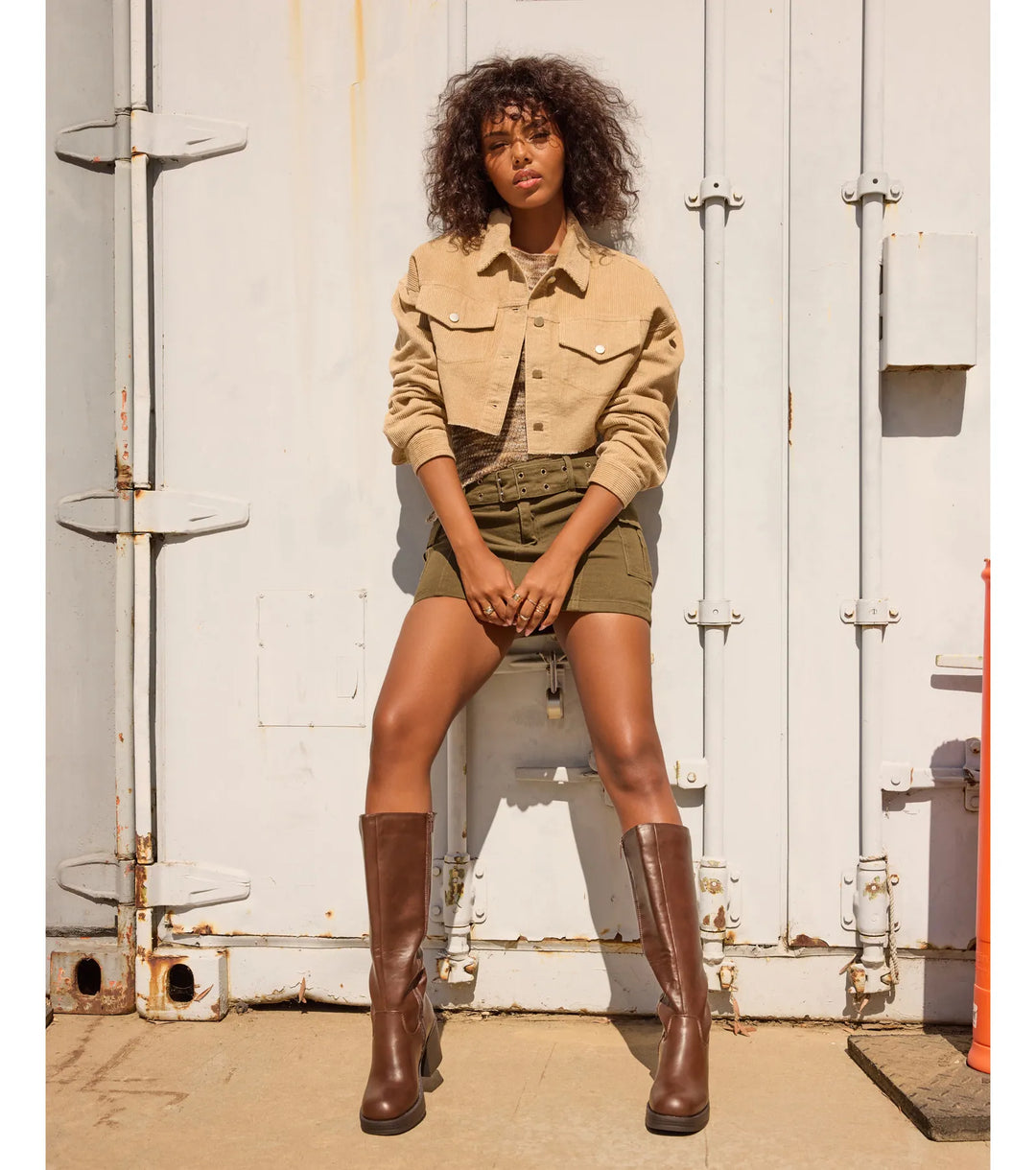 Top Van De Trends Geknoopte Cargo Mini Rok