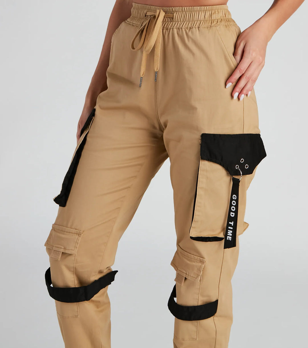 Goede Tijd Twill Cargo Joggers