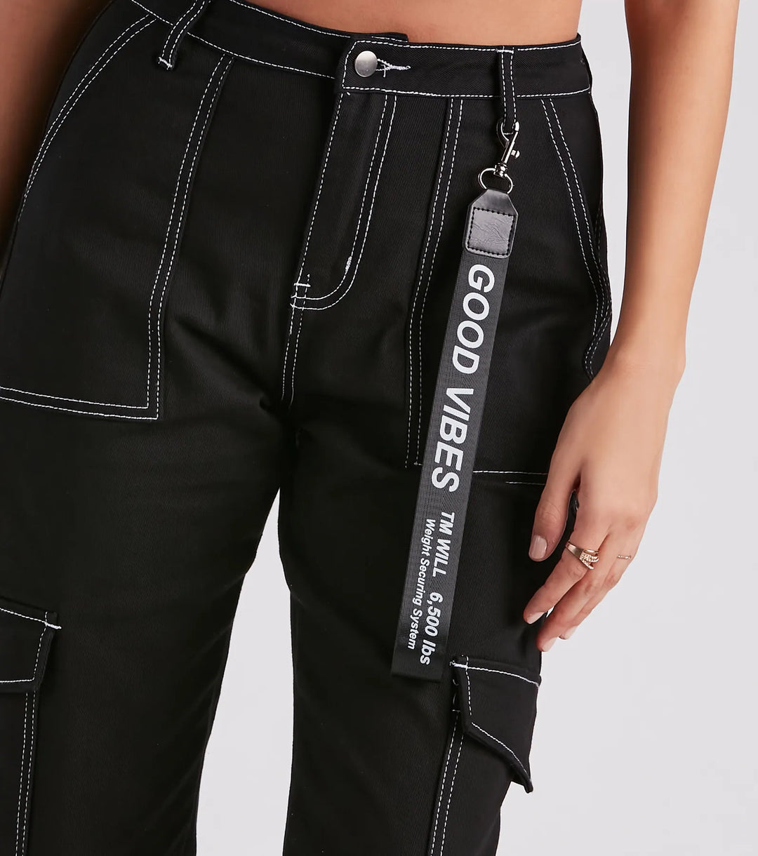 Functionele Stijl Denim Cargo Joggers