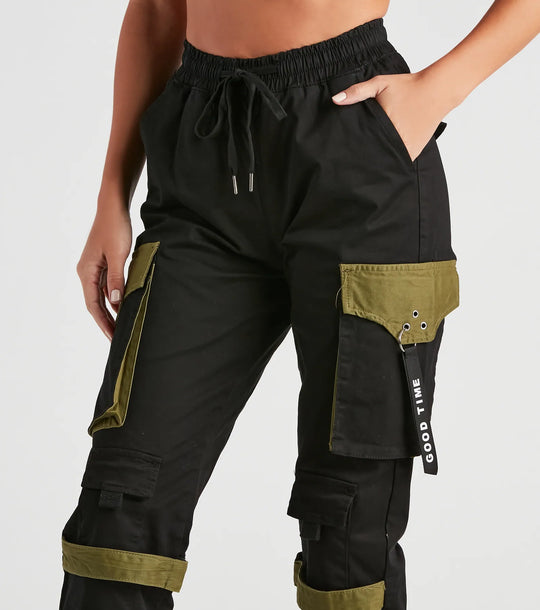 Goede Tijd Twill Cargo Joggers