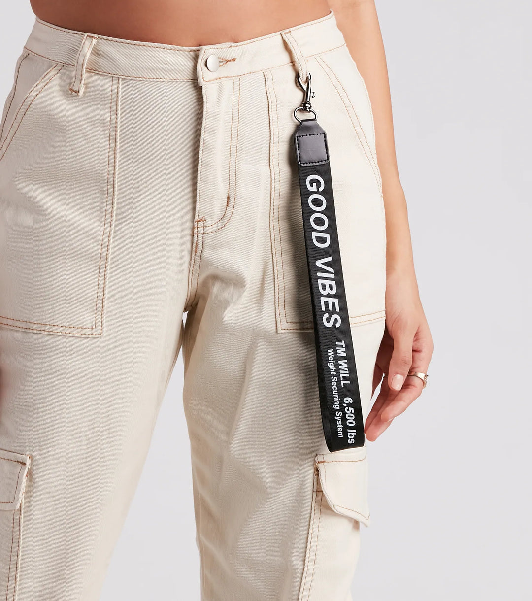 Functionele Stijl Denim Cargo Joggers