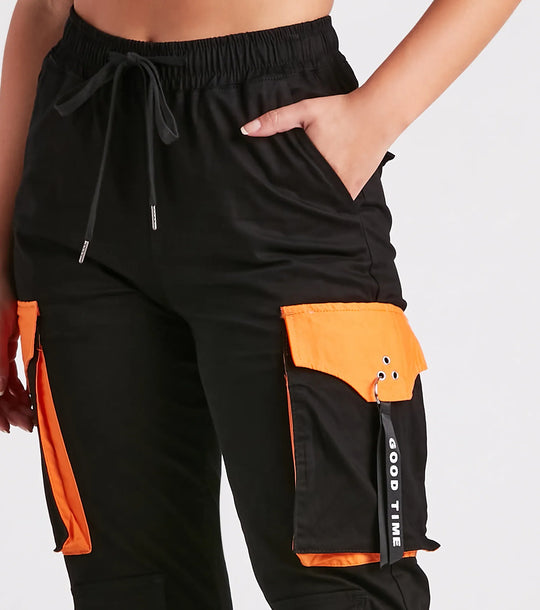 Goede Tijd Twill Cargo Joggers