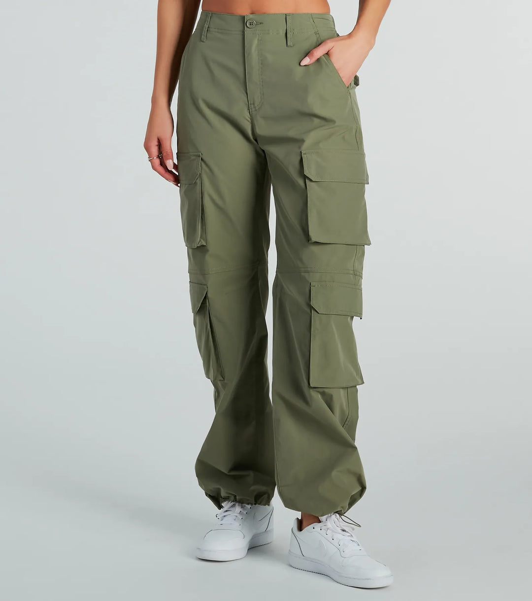 Uit Voor De Dag Hoge Taille Cargo Broek