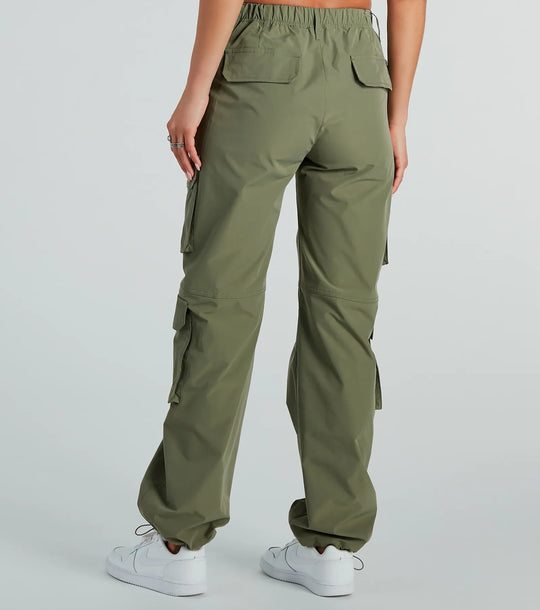 Uit Voor De Dag Hoge Taille Cargo Broek