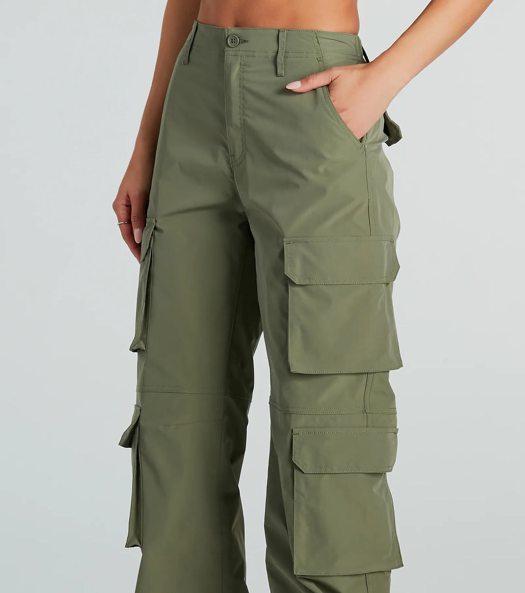 Uit Voor De Dag Hoge Taille Cargo Broek