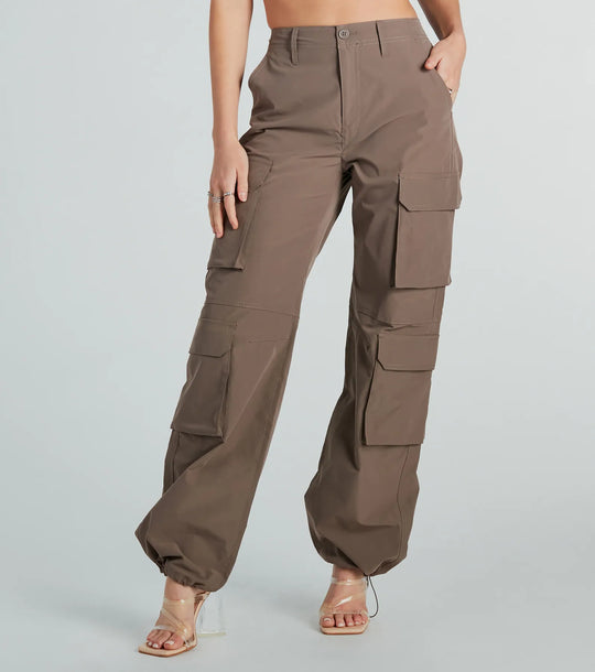 Uit Voor De Dag Hoge Taille Cargo Broek