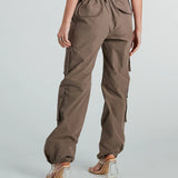 Uit Voor De Dag Hoge Taille Cargo Broek